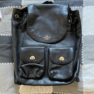 Black Coach Backpack